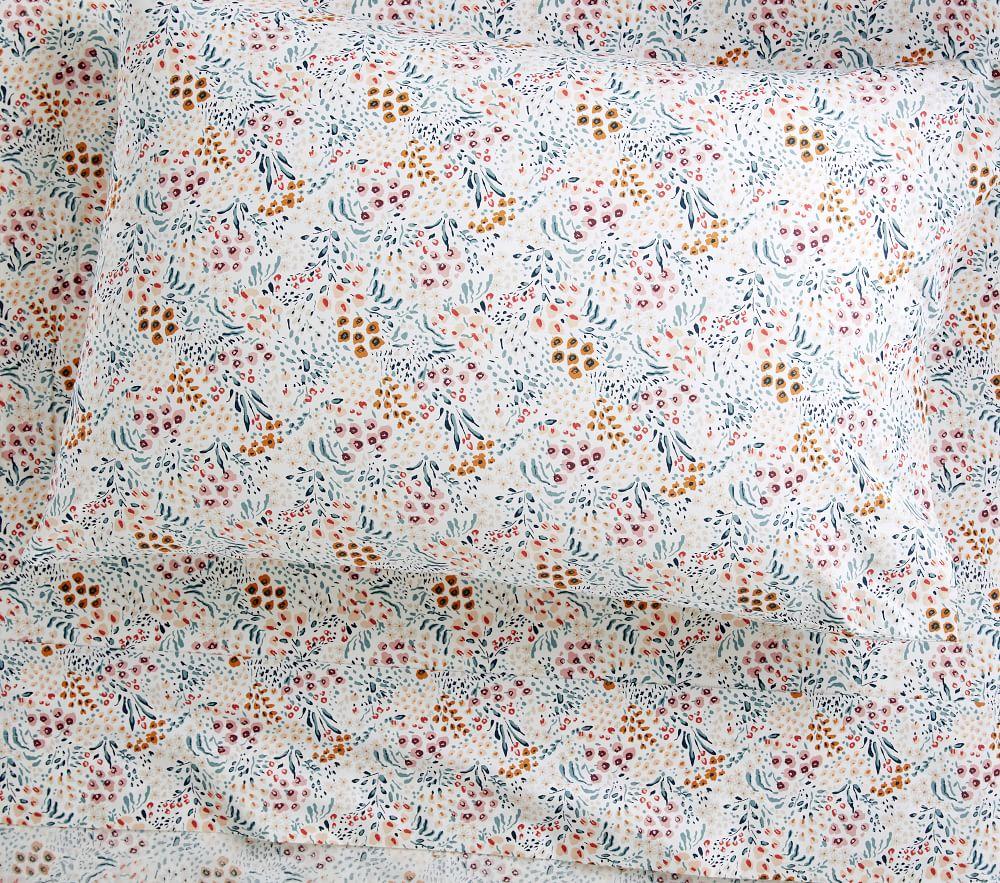 Organic Field Floral Sheet Set